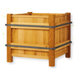 Bac Pompadour JWBP 00 - Ossature bois Robinier, structure acier, finition naturelle ou peinte