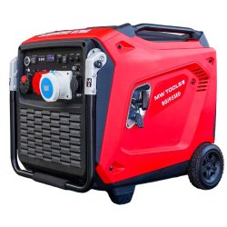 Groupe électrogène inverter ATS essence - 9,5 kW triphasé 3x400 V et 230 V - Démarrage électrique MW Tools BGI95SED