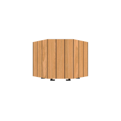 Jardinière - Acier traité anticorrosion - Florim HPL