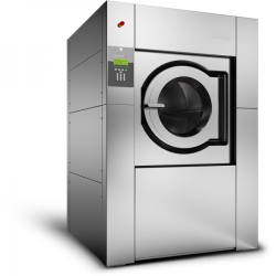 Lave-linge industriel 60 kg à cuve suspendue - Gamme UY Réf UY600, acier inoxydable et 99 programmes