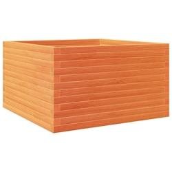 Helloshop26 - Jardinière bac lit surélevé plantes fleurs terrasse jardin cire 80 x 80 x 46 cm bois de pin massif marron 02_0038502 - marron Bois ma