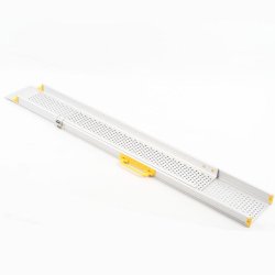 Paire de rampes d'accès télescopiques éco longues - aluminium strié - 4 types disponibles - charge maximale 275 kg