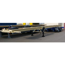 Semi-remorque 2 essieux châssis nu - Type SR2PD Version 17"5  - PTC 33T