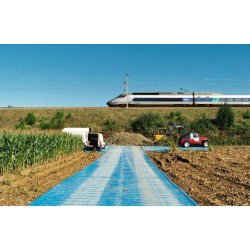 Plaque de roulage acier et PEHD - Chemin de roulement provisoire pour accès difficile