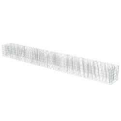 Helloshop26 - Jardinière lit surélevé plantes fleurs jardin à gabion acier galvanisé 540 x 50 x 50 cm 02_0001307 - acier 3000076771535