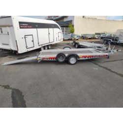 Porte voiture A2 RED 370x180 - 1500 kg PTC - Bria James (stock uniquement) avec rampes intégrées