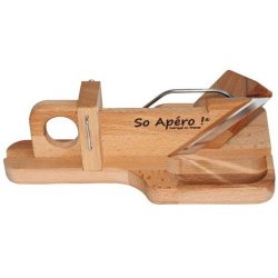 Roger Orfèvre Guillotine à saucisson en bois de hêtre So Apéro -  Crème / Ivoire Autre forme  Roger Orfevre 28.00x16.00 cm - 035-1139450