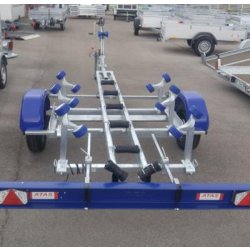 Remorque bateau 900 kg PTAC - CU 650 kg - 1 essieu - timon basculant
