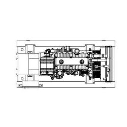 Groupe électrogène industriel diesel 1500tr - D-ECO110W - 110 kVA - Génératrice WEG GTA-202AIVJ
