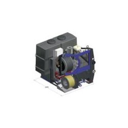 Profijet - Hydrocureuse sur cadre avec moteur diesel et enrouleur pivotant