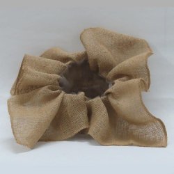 Sac à cordon jute naturel avec doublure en plastique 75x75cm  - par 12