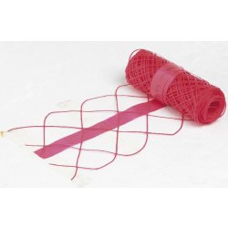 Grillage avertisseur rouge - longueur 25 m - largeur 30 m - poids 0.46 kg