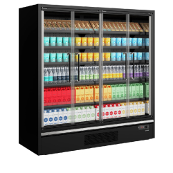 Vitrine réfrigérée pour supermarché Galaxy+ GP20FGD Black L1955mm 43816 TEFCOLD