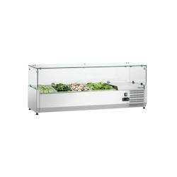 Bartscher Présentoir réfrigéré positif 3 x GN 1/3, 1 x GN 1/2, à assembler, 160 W, 220 V - MONO - 4015613746500