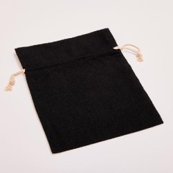 Sachet coton noir 17x24cm - par 10
