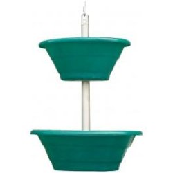 Jardinière double suspendue 500x230 + 600x230 - réf 8201318 - bacs résistants UV, chaleur et gel