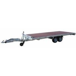 Plateau nu 506x215 cm - 3500 kg PTAC - 2 essieux avec timon articulé Lider