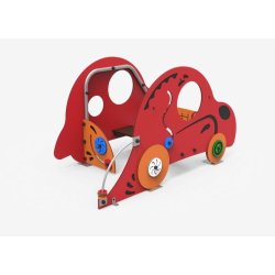 Toboggan pour enfant en métal Gibo JG10 - Structure en acier inoxydable et surface de glissement ondulée