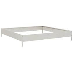 Helloshop26 - Jardinière bac lit surélevé plantes fleurs terrasse jardin de jardin 100 x 100 x 18,5 cm acier inoxydable Argent 02_0039261 02_003926
