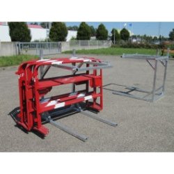 Barrière de chantier en rack - Barrirack 25 - Capacité 25 barrières - Acier galvanisé