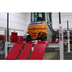 Plateforme Stertil Koni pour levage de chariots élévateurs 3 roues - capacité 2T - longueur 1250 mm