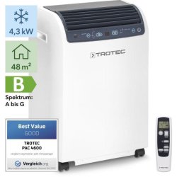 Climatiseur split mobile de 4,3 kW, pour une surface de 48 m² à 120 m³ - pac 4600