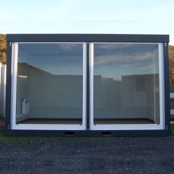 Bungalow Neuf Bulle de Vente V1 Série Renforcée 4 mètres - façade vitrée, surface utile 8,8 m²