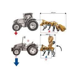 Déchaumeur à dents CAYMAN CA - Alpego / Algritec - largeur de travail 3m à 3,5m - tracteurs 120-240 ch