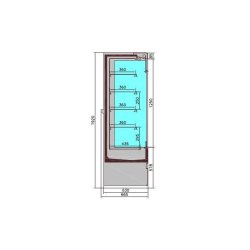 Chambre froide murale jamie l1935 1.9 7350.0045 COMBISTEEL