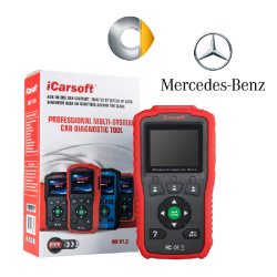 Valise diagnostic automobile iCarsoft MB V1.0 - Compatible Mercedes Benz, Smart et Sprinter avec mises à jour illimitées