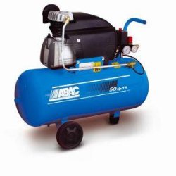 Compresseur air ABAC - 2 CV - 50 L - Compact et mobile - 8 Bars - Conforme normes européennes