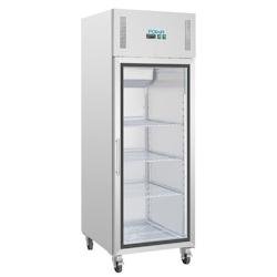 Equipementpro - Vitrine réfrigérée GN 2/1 simple porte 10 bacs - Froid Ventilé - inox VRCW197