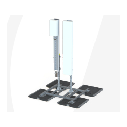 Supports double antennes coplanaires - 4G et 5G - solutions autostables - position haute et maintenance au sol