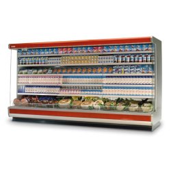 Vitrine réfrigérée libre-service Euro Bali H200 ou H220 - Meubles canalisables avec 5 étagères réglables
