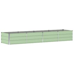 Helloshop26 - Jardinière moderne design industriel 320 x 80 x 45 cm polyvalent emploi intérieur extérieur en acier vert 02_0059270 - vert acier 300