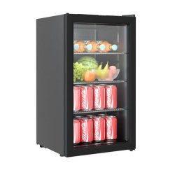Mini vitrine réfrigérée à poser noire 80 l - 474x440x840 mm - 7013.2575