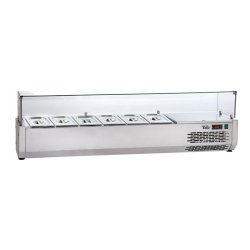 Vitrine réfrigérée pour tables à pizza 6 GN1/4 SOFRACOLD Sofraca