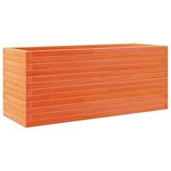 Helloshop26 - Jardinière bac lit surélevé plantes fleurs terrasse jardin cire 110 x 40 x 46 cm bois de pin massif marron 02_0038432 - marron Bois m