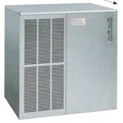 Machine à glace en grains professionnelle 2300 kg - carrosserie inox - refroidissement air ou eau - sans réserve