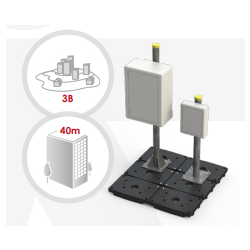 Support TD autostable - 1 TD avec 1 Mini TD (30m) pour mâts et pylônes d'antennes