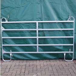 Barrière agricole hauteur 1m40 - 5 traverses - GE 240/140/5 - 2,4m x 1,4m - acier galvanisé