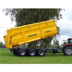 Remorque agricole Stronga - PTAC 24 000 kg - 2 essieux - Capacité céréalière 24 t - Pompe auxiliaire et pneus Michelin