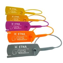 Scellé plastique réglable Etna - Spécial extincteur -Personnalisation petite quantité