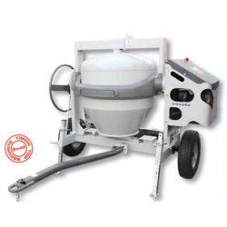 Bétonnière tractable à 90km/h - Cuve 340L et capacité de malaxage 280L - Moteur monophasé ou thermique - ST 350