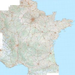 Carte de france geante  michelin