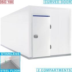 Chambre froide combi iso 100 - dimensions intérieures 2140x4540xh2300 mm (21 854 litres) - modèle c2310/xpm-combi