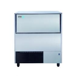 ITV Machine A Glacons A Palettes - Refroidissement Eau - Glacons Creux 20G - 844X557X984 - Prod.:130Kgs/24H - Stockage 50Kgs - 220V-50Hz Q130E - Acier