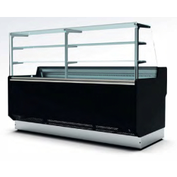 Vitrine de présentation réfrigérée Belize - vitres droites - froid ventilé - choix de coloris - plusieurs dimensions disponibles
