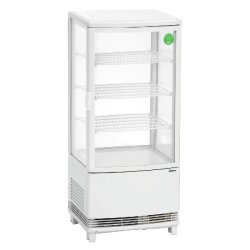 Mini vitrine réfrigérée 86 L - 2 portes bombées - froid ventilé - BARTSCHER