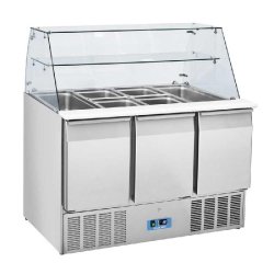 Saladette vitrine réfrigérée 3 Portes